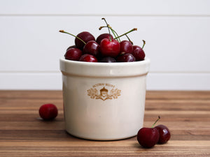 Stoneware Crock (1 Pint)-Farmhouse Style Crock for Baking, Decoration or Display from Acorn Bluff Home-FREE shipping!