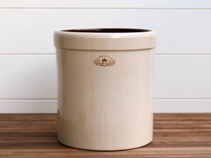 Stoneware 1 Gallon Crock (Brown Interior)- American Made-FREE Shipping!